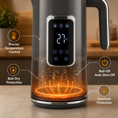 HOMCOM Electric Kettle in Grey