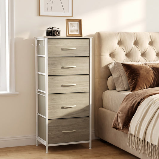 HOMCOM Chest of Drawers in a Natural Wood Finish