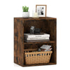 2-Cube Bookcase Floor Standing Open Bookshelf with 5-Position Adjustable Shelf-Rustic Brown