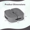 2-Pack 40 kg Umbrella Base Weight Sandbags-Grey