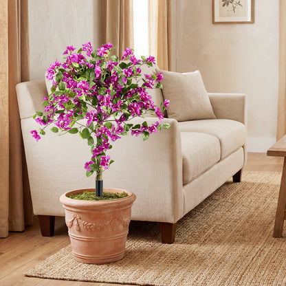 2 Pack Bougainvillea Artificial Trees with Stable Ground Spike