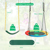 2 Pieces Strap Swing Seat and Saucer Tree Swing Set