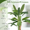 2 Pieces Bird of Paradise Artificial Plant Faux Banana Leaf Trees