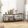 2-Tier Multipurpose Display Rack with Metal Frame 2 Pack