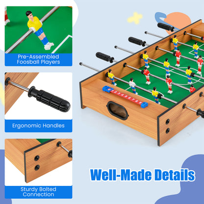 The game board showing close-up details of the players, handles and sturdy bolted connections