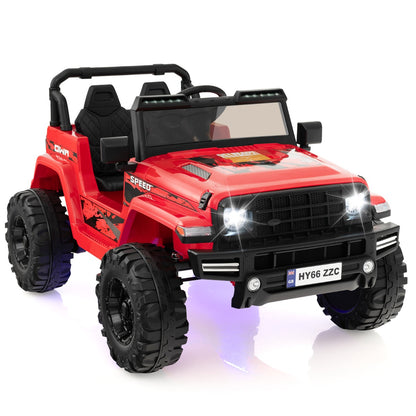 2-Seater Ride-on Car with Parent Remote Control in red, a fun toy for kids to drive