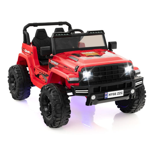 2-Seater Ride-on Car with Parent Remote Control in red, a fun toy for kids to drive