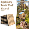 20 Pieces Acacia Wood Interlocking Floor Tiles for Terrace