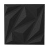 20-Pack 3D Acoustic Wall Panels  with Diamond Texture-Black