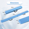 210 CM Folding Balance Beam with Removable Suede Cover and Non-slip Bottom for Kids-Navy
