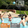 225CM-305CM Adjustable Basketball Hoop with 110CM Shatterproof Backboard