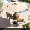 230CM Patio Umbrella with Push Button Tilt and Vented Canopy-Beige