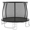 244 cm Outdoor Heavy-Duty Trampoline with Safety Enclosure Net-Black