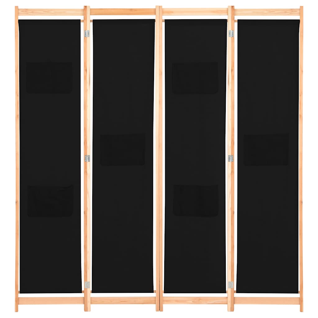 The four-panel room divider shown from the front, with all panels extended