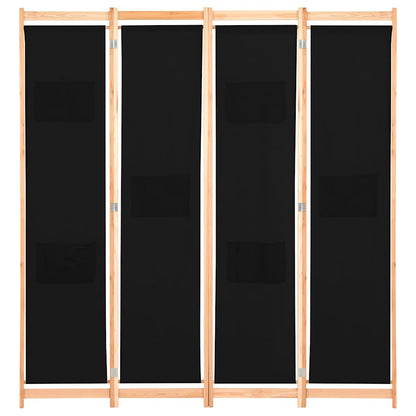The four-panel room divider shown from the front, with all panels extended