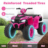 24V Ride-On ATV Toy Car with LED Lights and Wireless Connection-Pink