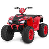 24V Ride-On ATV Toy Car with LED Lights and Wireless Connection-Red