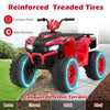 24V Ride-On ATV Toy Car with LED Lights and Wireless Connection-Red