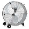 24 Inch High-Velocity Industrial Floor Fan with Wheels and Handle-Silver