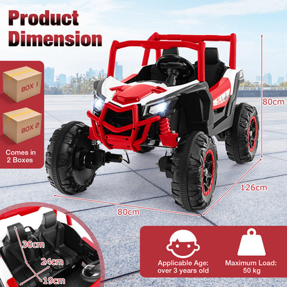 24V Kids Ride on UTV in Red