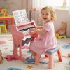 25 Keys Mini Keyboard Piano with Stool and Music Stand for 3+ Kids-Pink