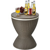 30L Patio Cool Box with Pop-Up Lid-Coffee