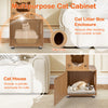 256-275 cm Adjustable Floor to Ceiling Cat Tree-Brown