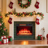 25 Inch Electric Fireplace Insert Recessed Infrared Fireplace Heater 900W/1800W