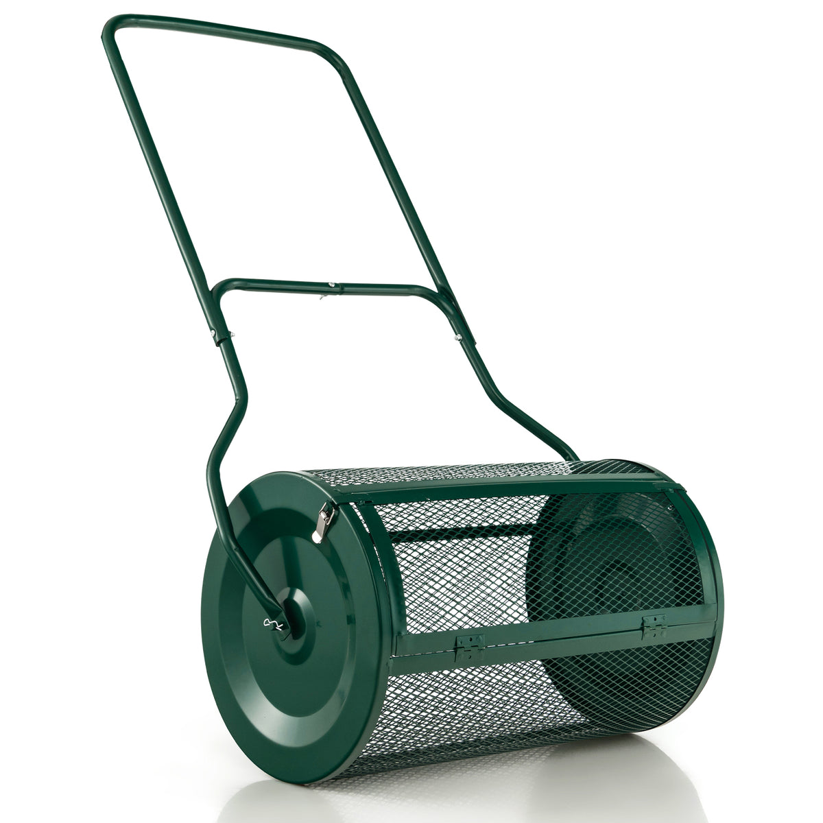 27 Inch Compost Spreader with Upgrade U-shaped Handle shown against a plain white background