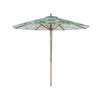 270 cm Patio Umbrella Market Table Umbrella with Push Button Tilt-Green