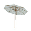 270 cm Patio Umbrella Market Table Umbrella with Push Button Tilt-Green