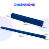270CM Folding Balance Beam with Solid Wood Base and Anti-slip Bottom-Blue