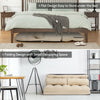 2 in 1 Folding Floor Lazy Sofa Bed with 6 Adjustable Seat Positions and 2 Pillows-Beige