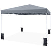 290 x 290 cm Pop up Canopy Tent with Carrying Bag and 4 Sandbags-Grey