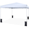 290 x 290 cm Pop up Canopy Tent with Carrying Bag and 4 Sandbags-White