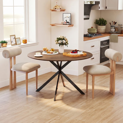HOMCOM Dining Table for 4 in Brown