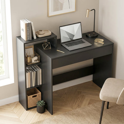 HOMCOM Desk with Storage in Black
