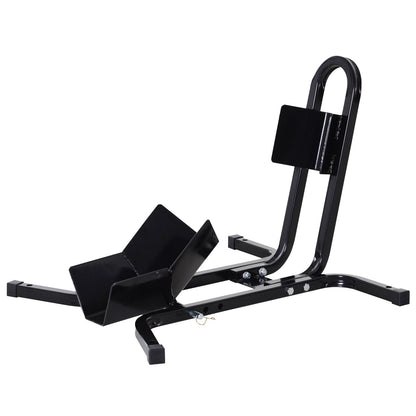 HOMCOM Metal Motorcycle Motorbike Wheel Chock Locking Stand System 17", 19", 21"/43, 48, 51 cm Front Wheels Steel Adjustable Fixing Tyre Holder Support