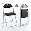 2 Pack Folding Commercial Grade Metal Chair with Padded Seat