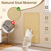 2-Piece Cat Scratcher Mat Set 80 x 50 cm Natural Sisal Pads
