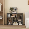 2-Piece Console TV Stand Modern Minimalist Entertainment Center-Grey