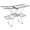 2-Tier Foldable Clothing Laundry Rack with 33 Drying Rails