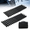 2 Pack Tire Traction Mats Portable TPR Recovery Track Pad with Bag-S