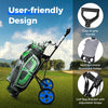 2 Wheels Foldable Golf Cart with Scoreboard-Blue