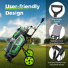 2 Wheels Foldable Golf Cart with Scoreboard-Green