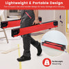 2 Pack Saw Horses with Folding Design  Non-slip Pads and Surface-Red