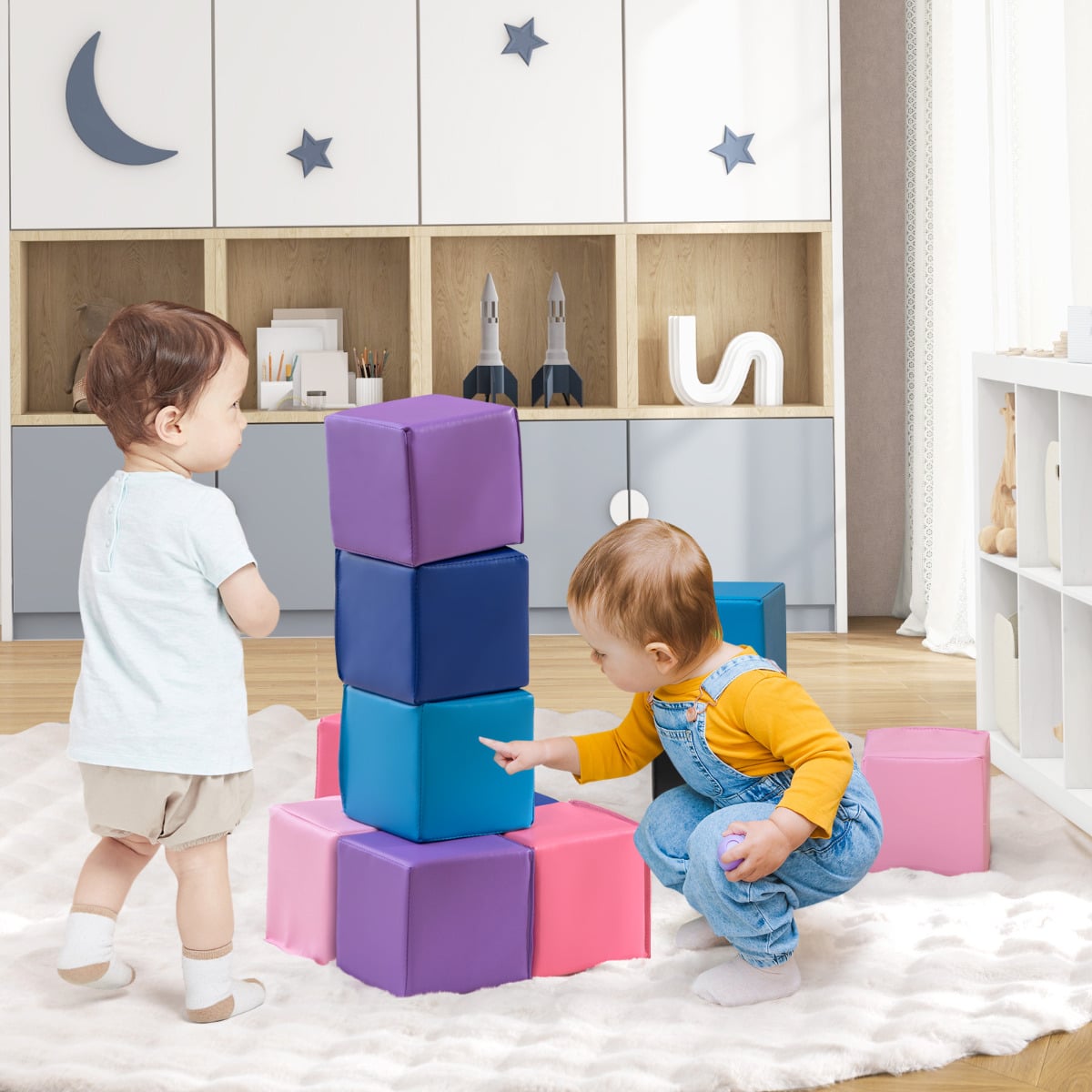 12 PCS Foam Building Blocks 5.5