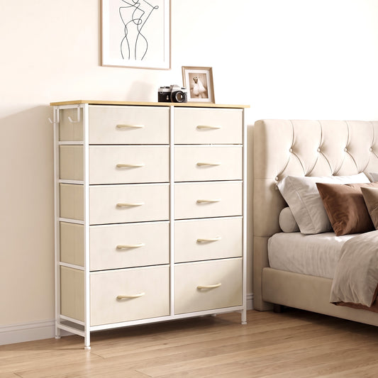 HOMCOM Chest of Drawers in Beige