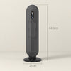 HOMCOM 45 Oscillating Ceramic Space Heater, with Remote - Black