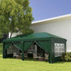 Outsunny 3 x 6m Pop-Up Gazebo, with Curtain Walls and Windows - Dark Green